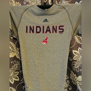 Adidas CLIMALITE Ladies Gray Indians T-Shirt